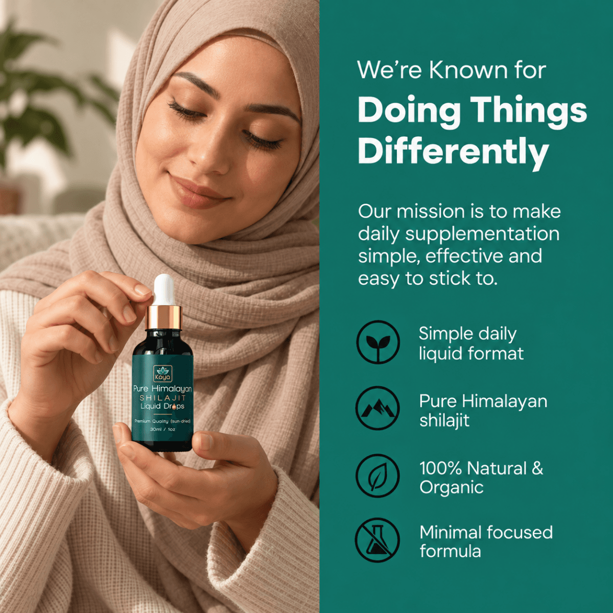 Pure Shilajit Liquid Drops — daily ritual creative