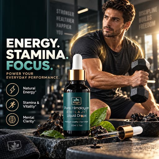 Energy, stamina, focus — athlete with Kaya Pure Pure Shilajit Liquid Drops